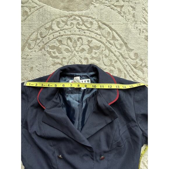 Vintage United Continental Airlines Stewardess Uniform Dress Navy 4T 1980s–90s - Picture 7 of 8